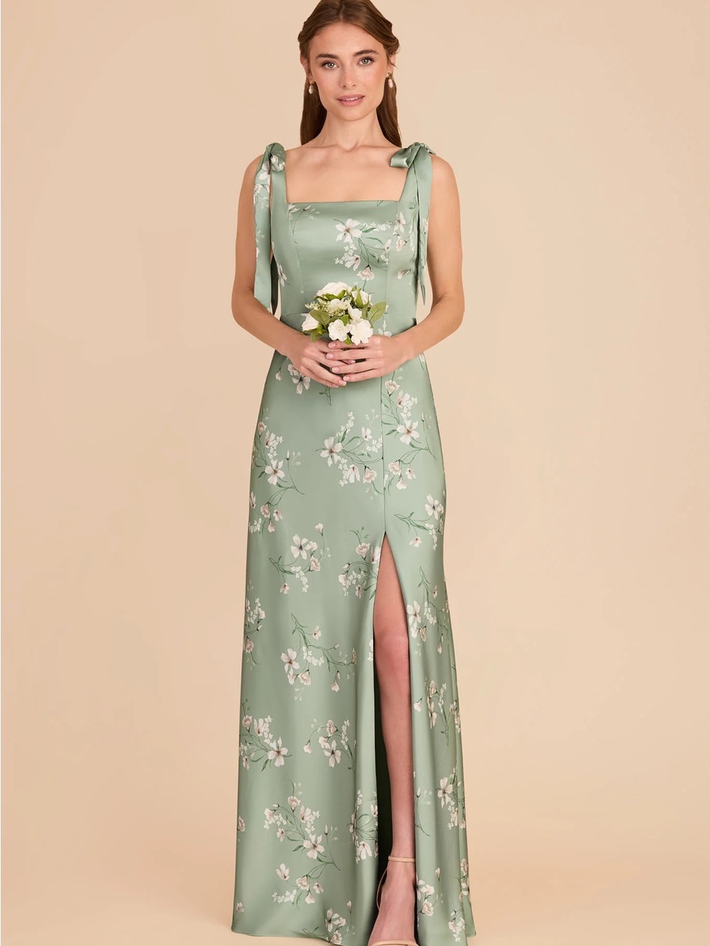 Birdy Grey Alex Bridesmaid Dress Matte Satin Sage Le Fleur XXL